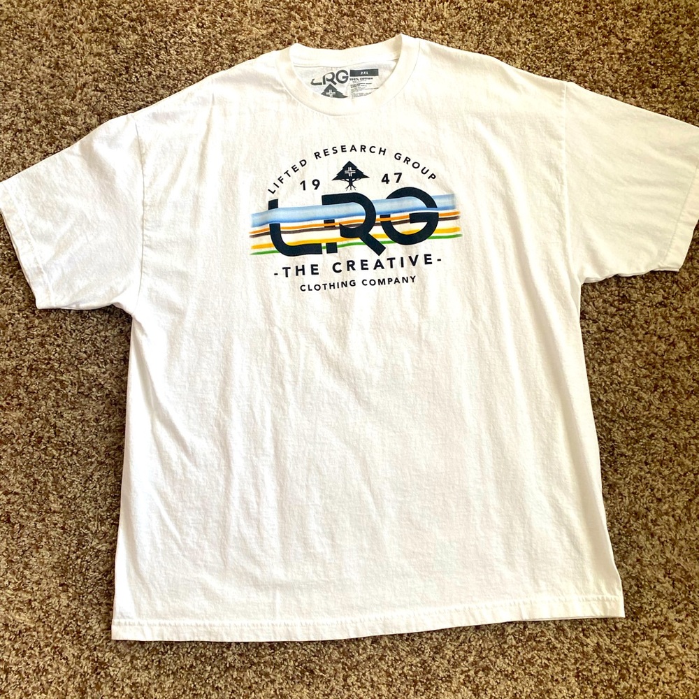 LRG 2XL WHITE T-SHIRT BRAND NEW NEVER WORN
